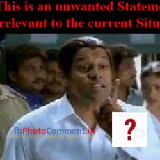 unwanted statement to the current sitution vikram comment
